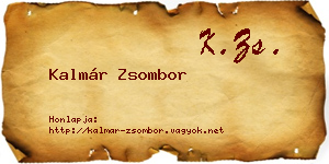 Kalmár Zsombor névjegykártya