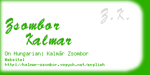 zsombor kalmar business card