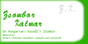 zsombor kalmar business card